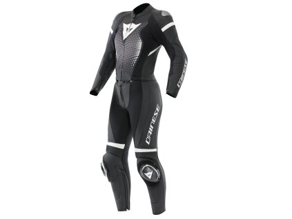 DAINESE FULMINEA 2PCS LEATHER SUIT BLACK/WHITE
