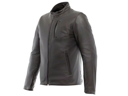 DAINESE FULCRO QDF LEATHER JACKET DARK-BROWN