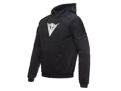 DAINESE DAEMON-X SAFETY HOODIE FULL ZIP BLACK/WHITE