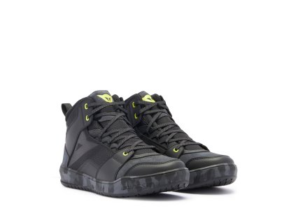 DAINESE SUBURB D-WP SHOES BLACK/CAMO/ACID YELLOW