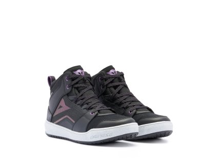 DAINESE SUBURB D-WP SHOES WMN BLACK/WHITE/METAL PURPLE
