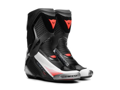DAINESE TORQUE 4 AIR BOOTS BLACK/WHITE/RED-FLUO