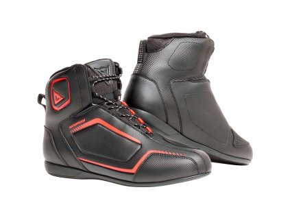 dainese raptors d wp motorcycle shoes black red fluo 109262