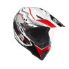 casco integrale touring agv ax 8 dual evo earth in fibra bianco nero rosso