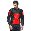 dainese racing 4 lava red black leather motorcycle jacket 146132 zoom
