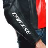 dainese racing 4 lava red black leather motorcycle jacket 146139 zoom