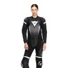 DAINESE FULMINEA 2PCS LEATHER SUIT BLACK/WHITE