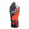DAINESE CARBON 4 LONG KOZENE RUKAVICE BLACK/FLUO-RED/WHITE