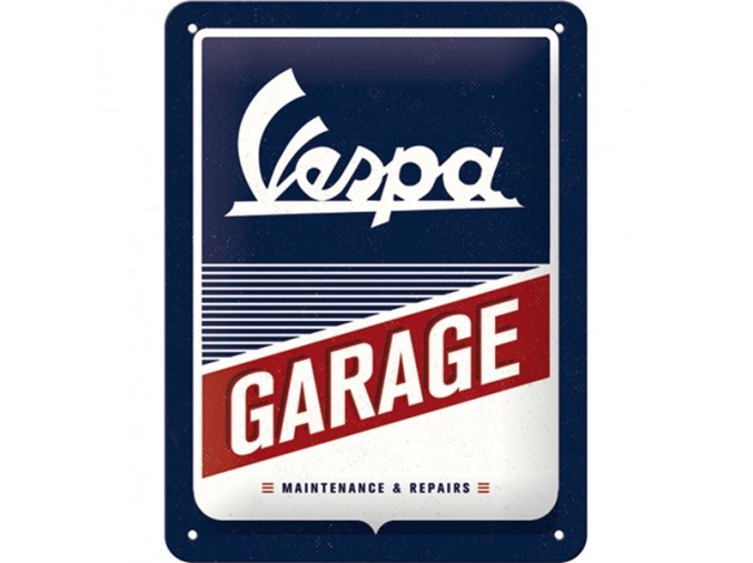 plechova cedule vespa garage NTA26242