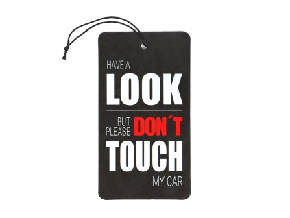 Závěsná vůně do auta - Nesahej mi na auto!