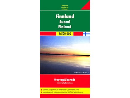 816 finsko 1 500 000 mapa s vyhlidkovymi trasami
