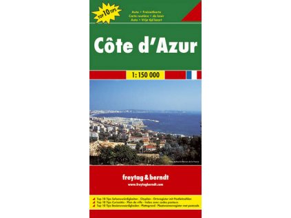 819 francie azurove pobrezi 1 150 000 mapa s vyhlidkovymi trasami