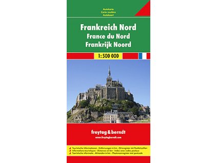 825 francie sever 1 500 000 mapa s vyhlidkovymi trasami