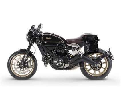 borsa laterale in crosta di cuoio telaio ducati cafe racer 6