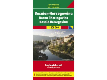 804 bosna a hercegovina 1 200 000 mapa s vyhlidkovymi trasami
