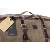 Brašna Kalahari UNIT Garage 43L - voskovaná kůže (Barva Černá s černými detaily)