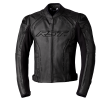 102977 S1 CE Mens Leather Jacket BlackBlackBlack Front