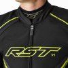 103614 S1 D3O Mens Textile Jacket Black Grey Flo Yellow 007