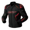103614 S1 D3O Mens Textile Jacket Black Fluo Red