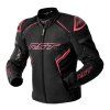 103615 S1 D3O Mens Textile Jacket Black Fluo Pink