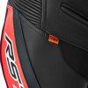 103636 Tractech Evo 5 D3O Mens Leather Pants Black Red 006