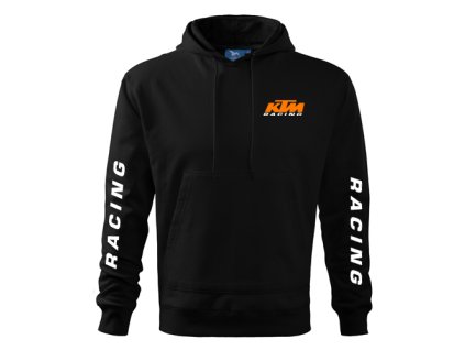 mikina s kapucňou ktm čierna