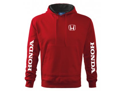 červená mikina s kapucňou Honda 2