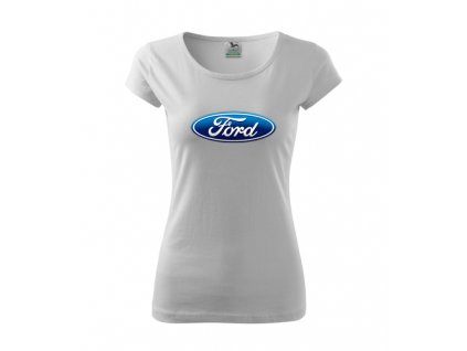dámske tričko ford biele