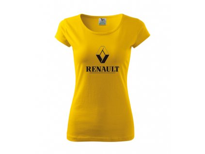dámske tričko renault žlté