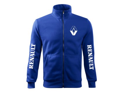 mikina so zipsom renault modrá