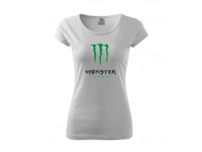 dámske tričko monster biele