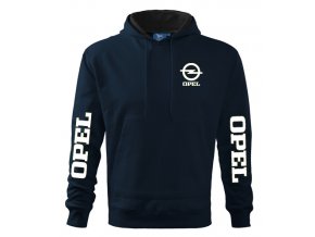mikina s kapucňou opel tmavomodrá