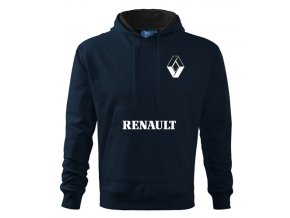 mikina s kapucňou renault tmavomodrá