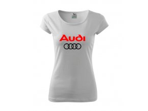 Dámske tričko Audi, biele