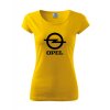 dámske tričko opel žlté
