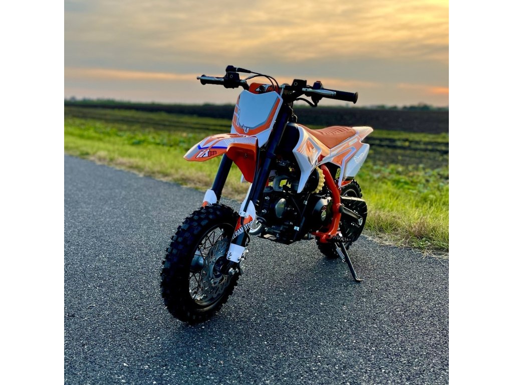 Dětský pitbike Leramotors by Apollo - THUNDER 70ccm automat 10/10 E-Start - oranžový