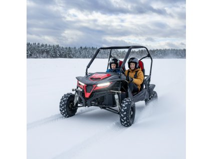 detska benzinova super buggy 208ccm automat cervena 01