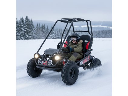detska benzinova buggy leramotors predator 170ccm automat cerna 01