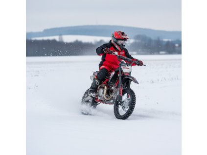 detska benzinova motorka pitbike leramotors cannon 125ccm 4t 14 12 e start cervena 02