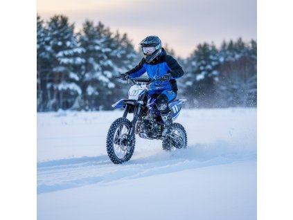 detska benzinova motorka pitbike leramotors shark e start 125ccm 4t 17 14 modra 03