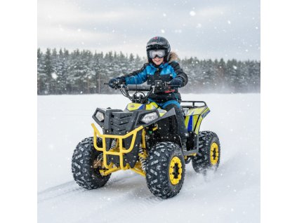 detska benzinova ctyrkolka leramotors by apollo commander 125ccm automat zluta 03