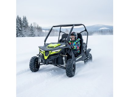 detska benzinova super buggy 208ccm automat zelena 03