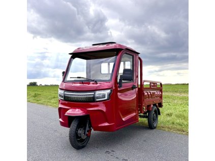 Elektrická tříkolka Leramotors tuk tuk cargo G4 3000W - červená