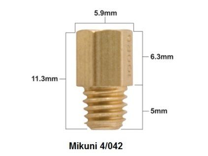 PROX Hlavná tryska Mikuni typ 4/042