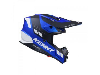 kenny racing kask cross enduro model track blue ko