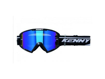 kenny racing gogle model track black clear lens