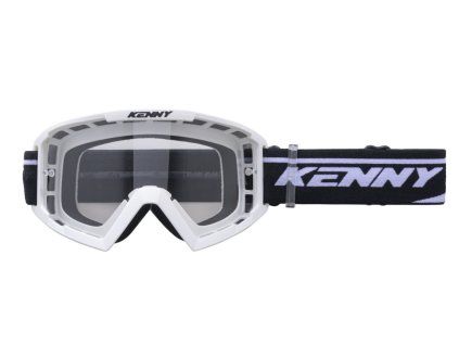 kenny racing gogle model track black clear lens