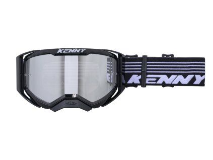 kenny racing gogle model track black clear lens