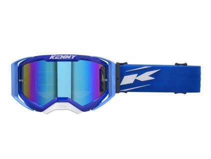 kenny racing gogle performance evo 2 white blue mi