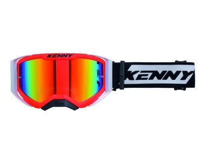 kenny racing gogle performance evo 2 neon red mirr